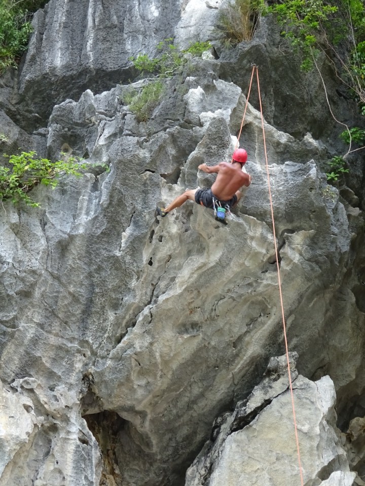vietnam, rock climbing, bay, explore, travel