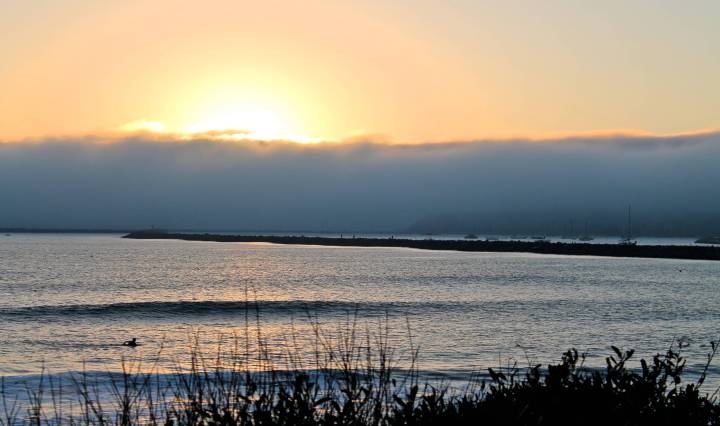 half moon bay, san francisco, california, convertible, sunset