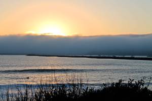 half moon bay, san francisco, california, convertible, sunset