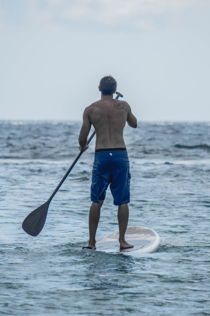 My brother Evan stand up paddle boarding