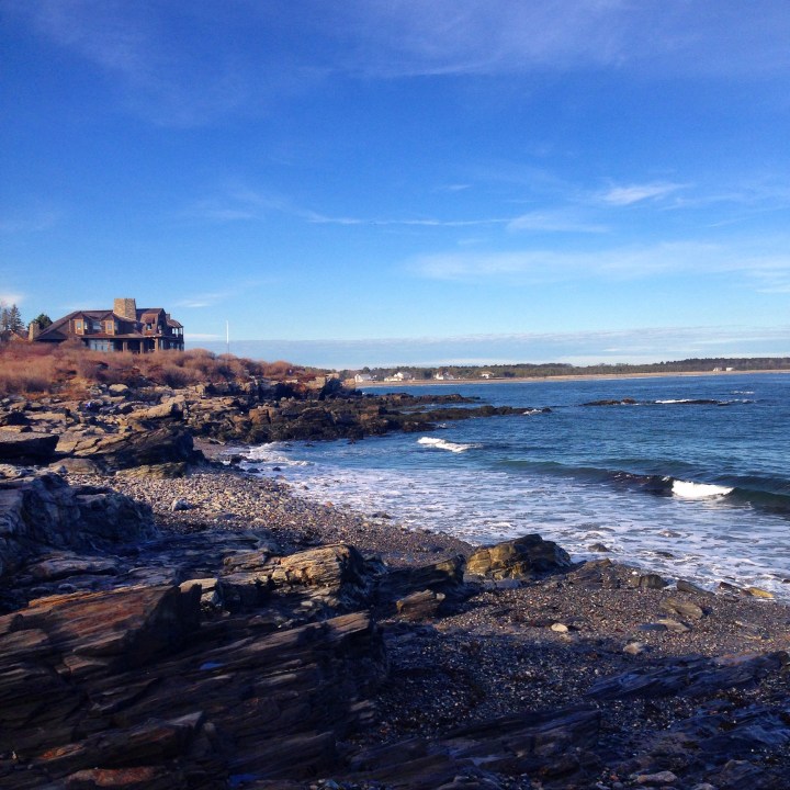 maine, coast, ocean, christmas