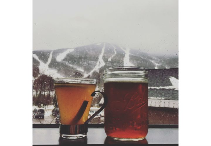 skiing, drinks, winter