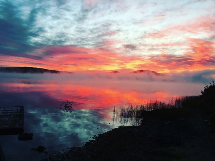 sunrise, kennebago, maine, nature